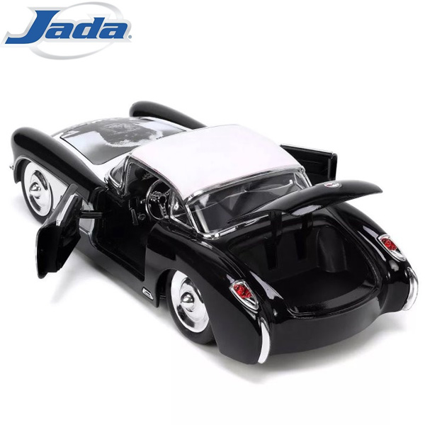 Jada Toys Universal Monsters Hollywood Rides Die Cast Wolfman and 1/24 Scale 1957 Chevy Corvette